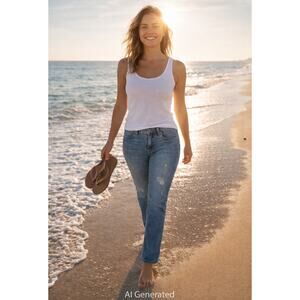 Women's 7 Jeans distressed size 14